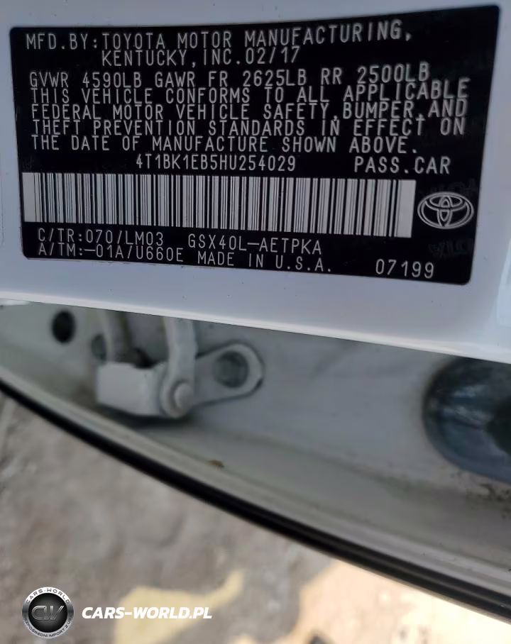 2017 Toyota Avalon Limited VIN:4T1BK1EB5HU254029 - 12