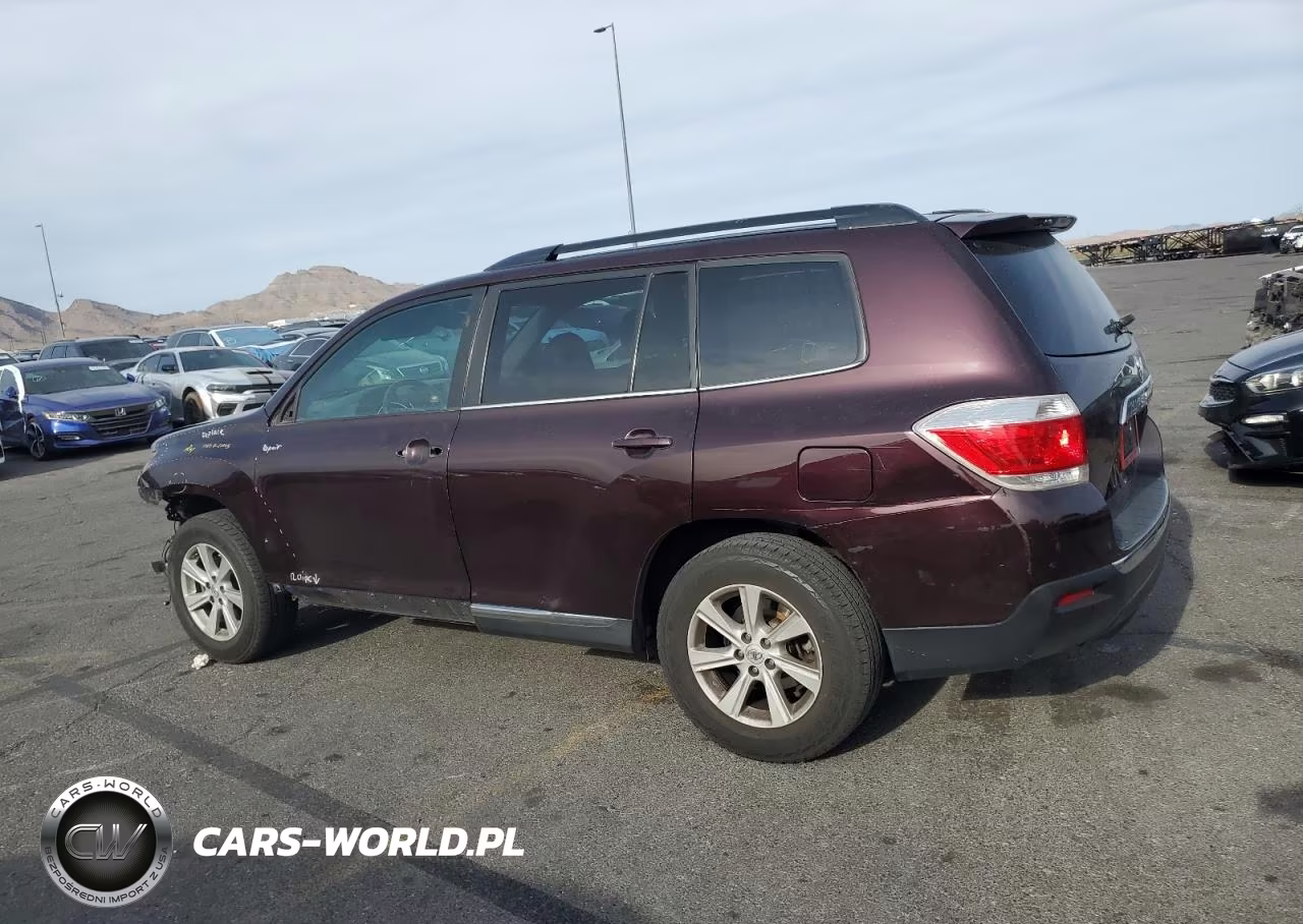 2013 Toyota Highlander Se VIN:5TDZK3EH2DS132911 - 2