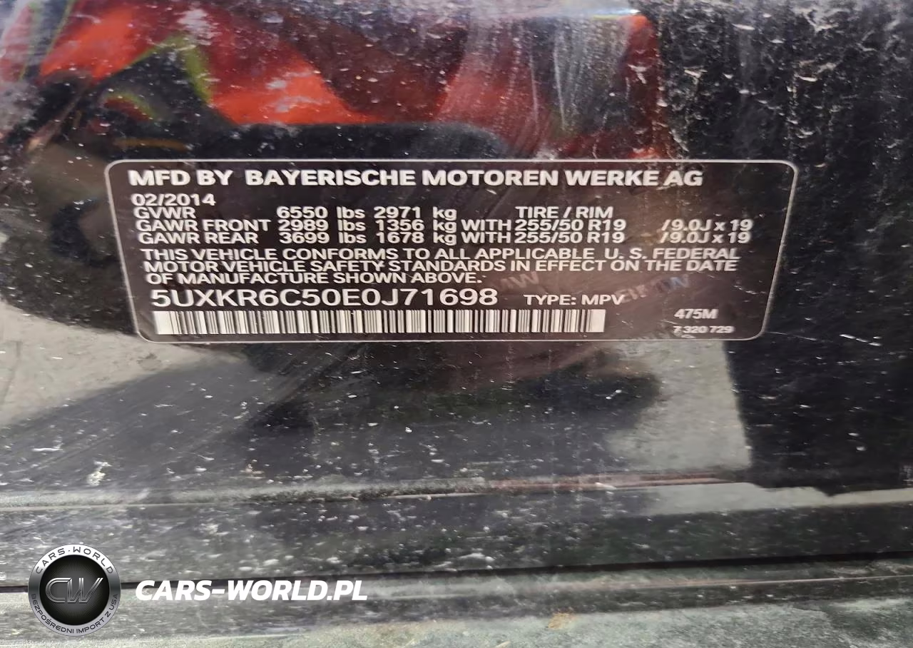 2014 BMW X5 xDrive50I VIN:5UXKR6C50E0J71698 - 13