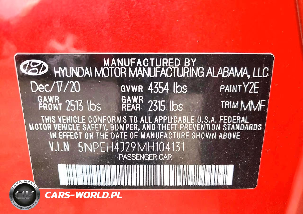 2021 Hyundai Sonata Limited VIN:5NPEH4J29MH104131 - 13