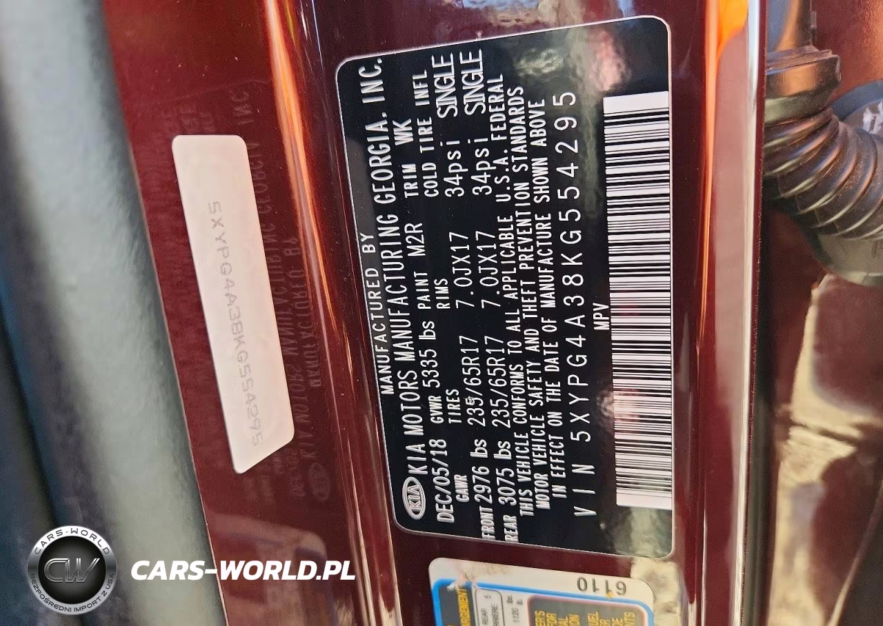2019 Kia Sorento Lx VIN:5XYPG4A38KG554295 - 13