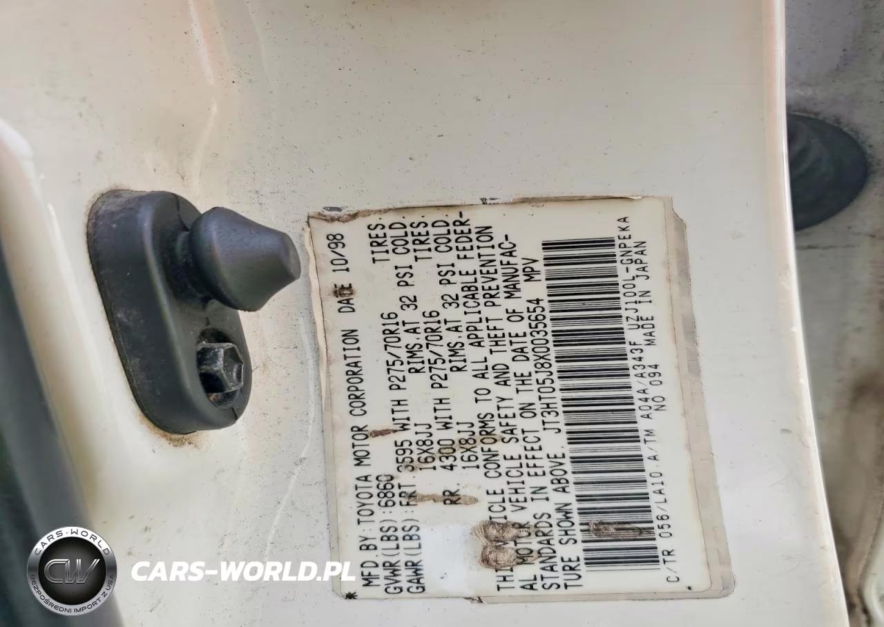 1999 Toyt Land Cruiser VIN:JT3HT05J8X0035654 - 13