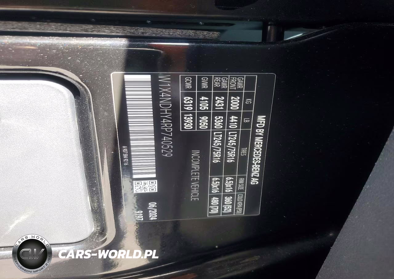 2024 Mercedes-Benz Sprinter Delivery Van VIN:W1X4NDHY4RP740529 - 13