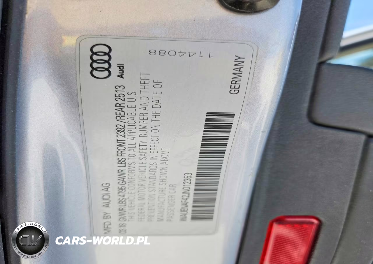 2018 Audi A4 Premium Plus VIN:WAUENAF42JN012353 - 12