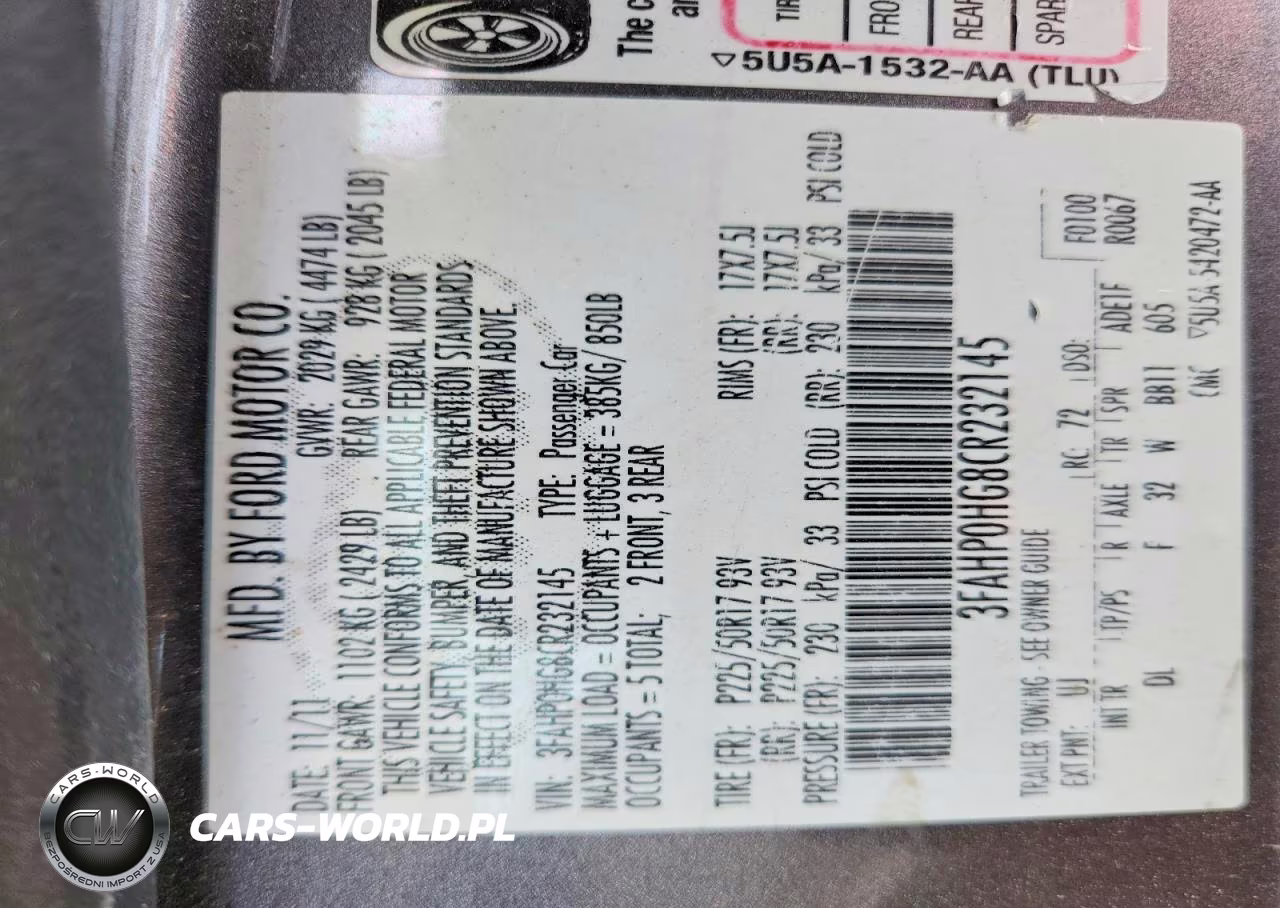 2012 Ford Fusion Se VIN:3FAHP0HG8CR232145 - 12