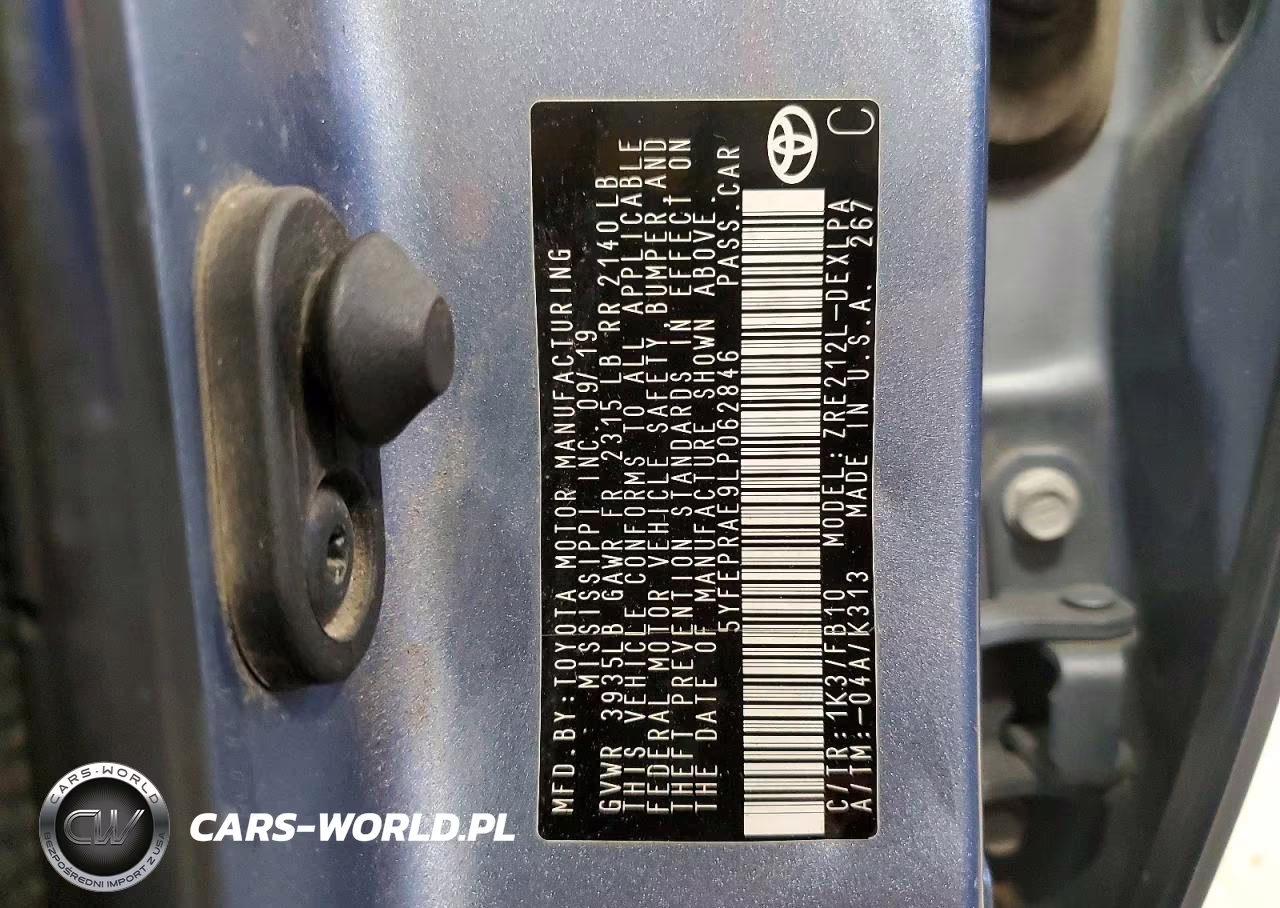 2020 Toyota Corolla Le VIN:5YFEPRAE9LP062846 - 13