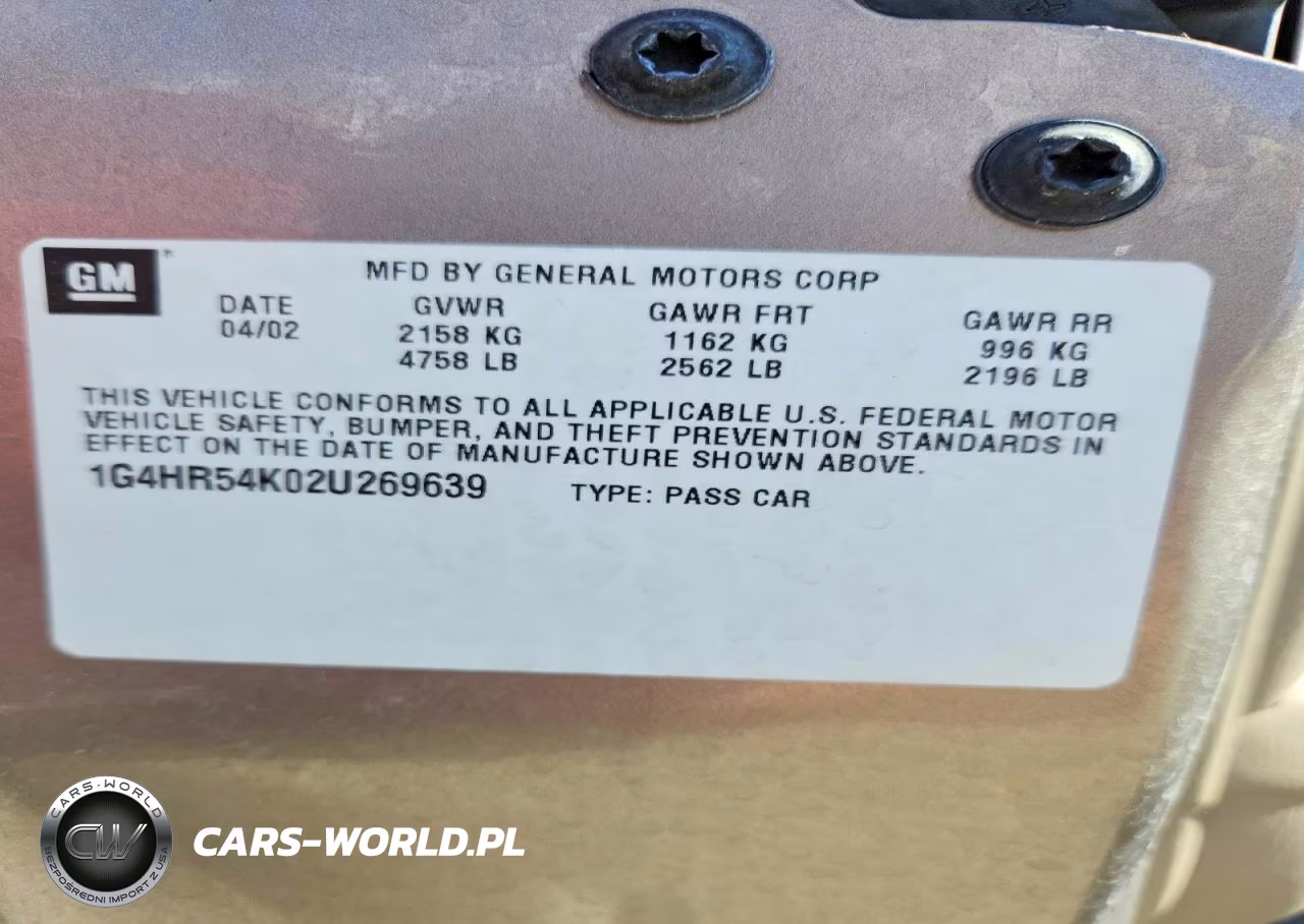 2002 Buick Lesabre Limited VIN:1G4HR54K02U269639 - 12