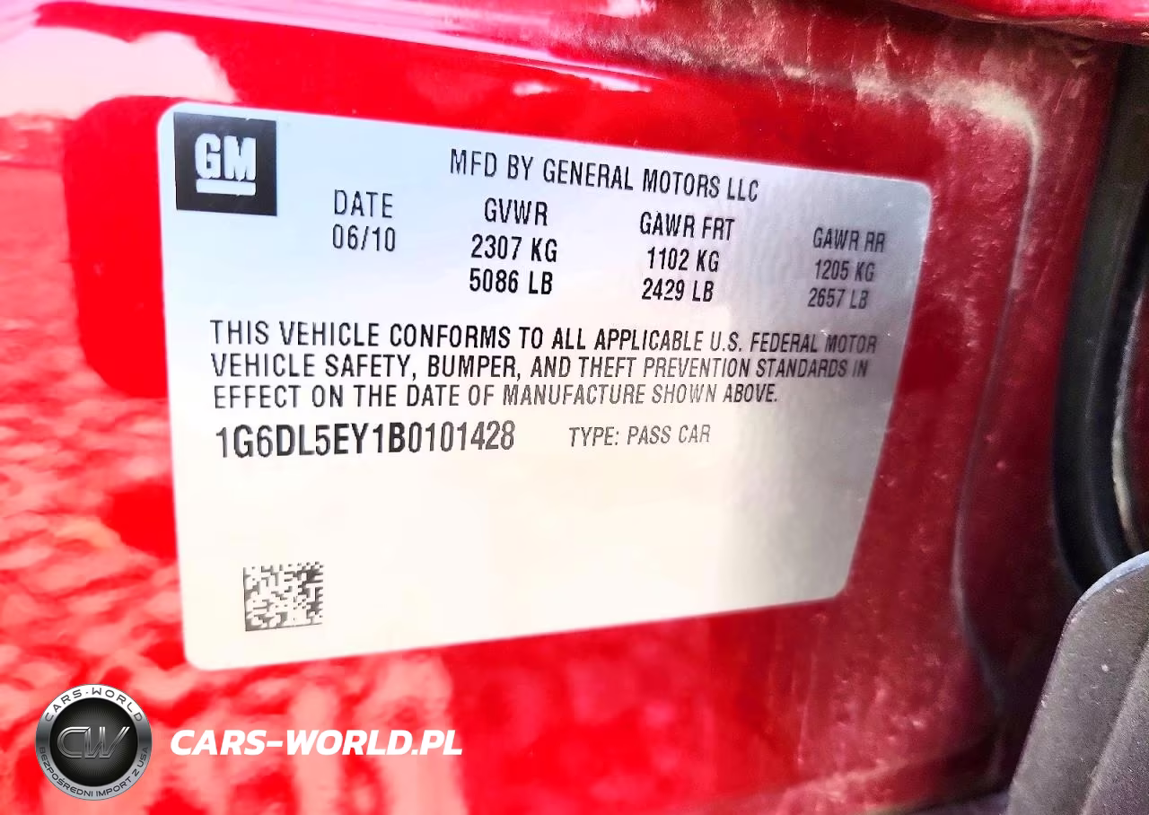 2011 Cadillac Cts Performance Collection VIN:1G6DL5EY1B0101428 - 12
