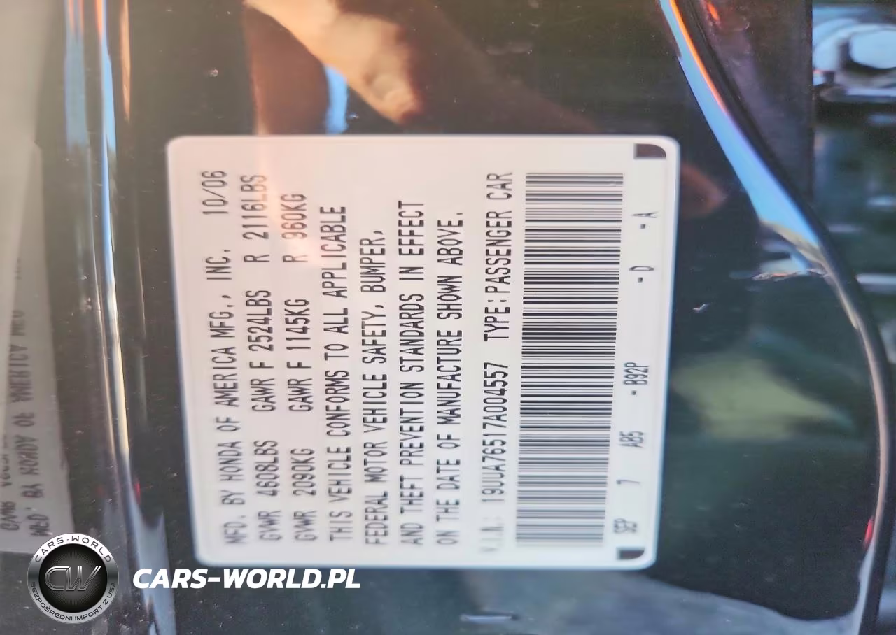 2007 Acura Tl Type S VIN:19UUA76517A004557 - 12