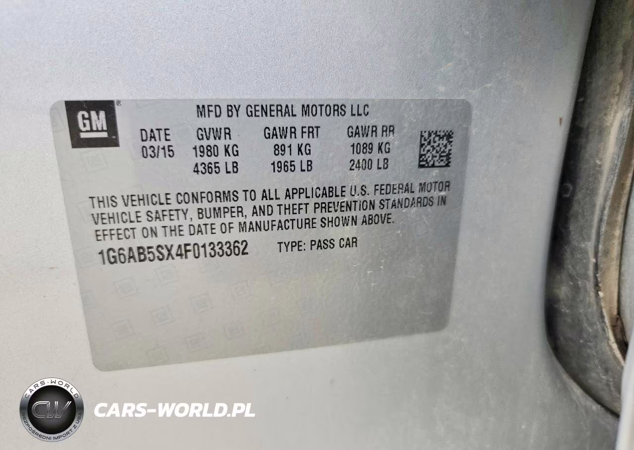 2015 Cadillac Ats Luxury VIN:1G6AB5SX4F0133362 - 12