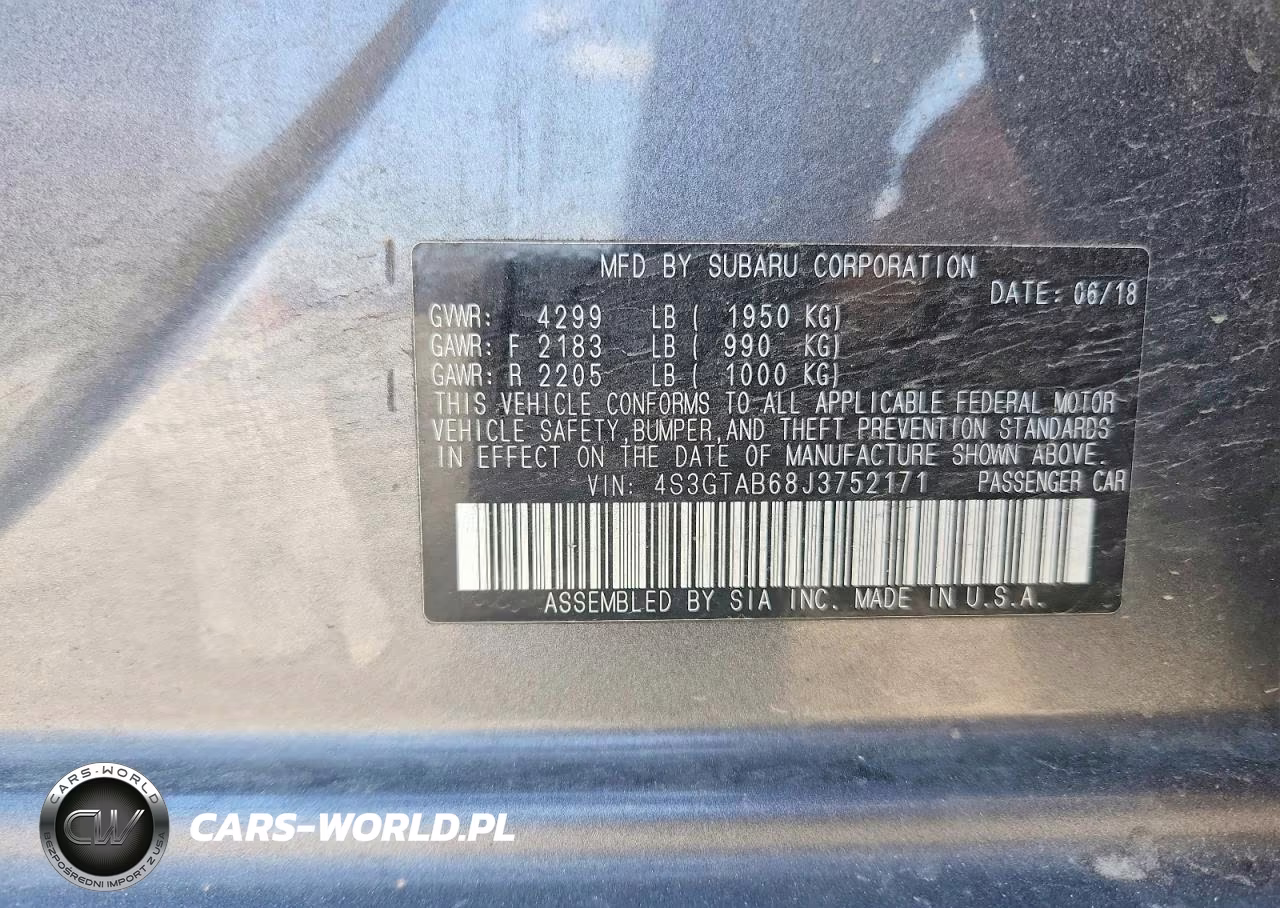 2018 Subaru Impreza Premium VIN:4S3GTAB68J3752171 - 12