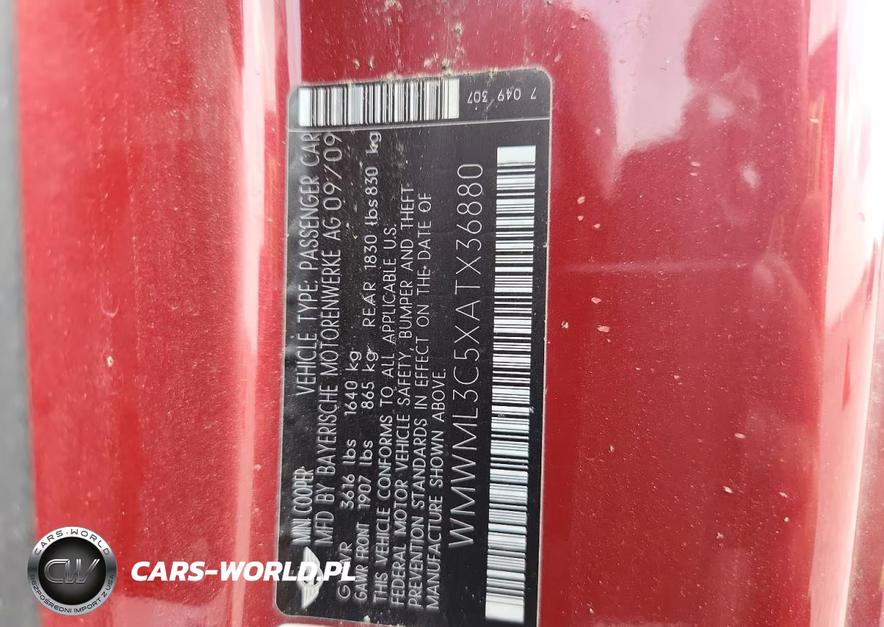 2010 Mini Cooper Clubman VIN:WMWML3C5XATX36880 - 12