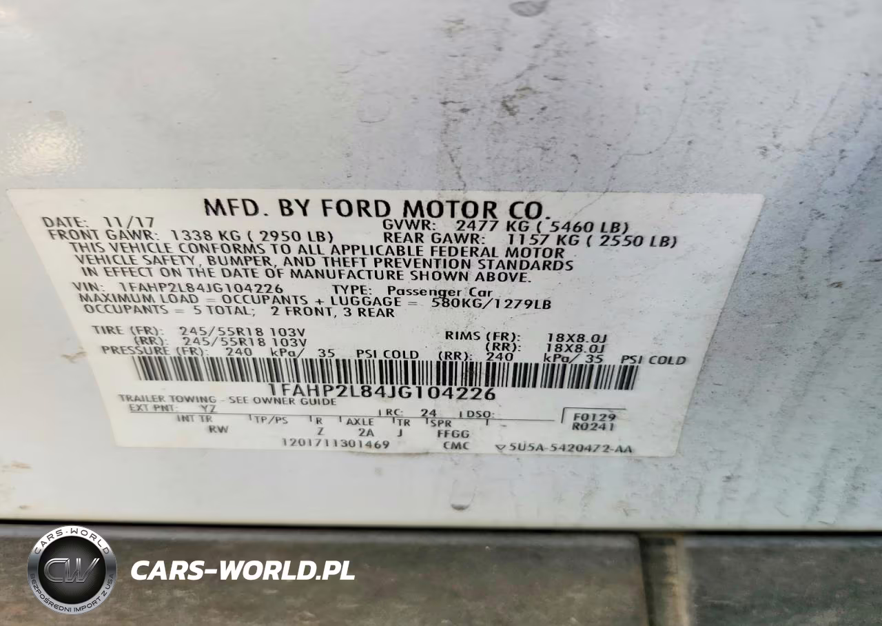 2018 Ford Taurus Police Interceptor VIN:1FAHP2L84JG104226 - 13