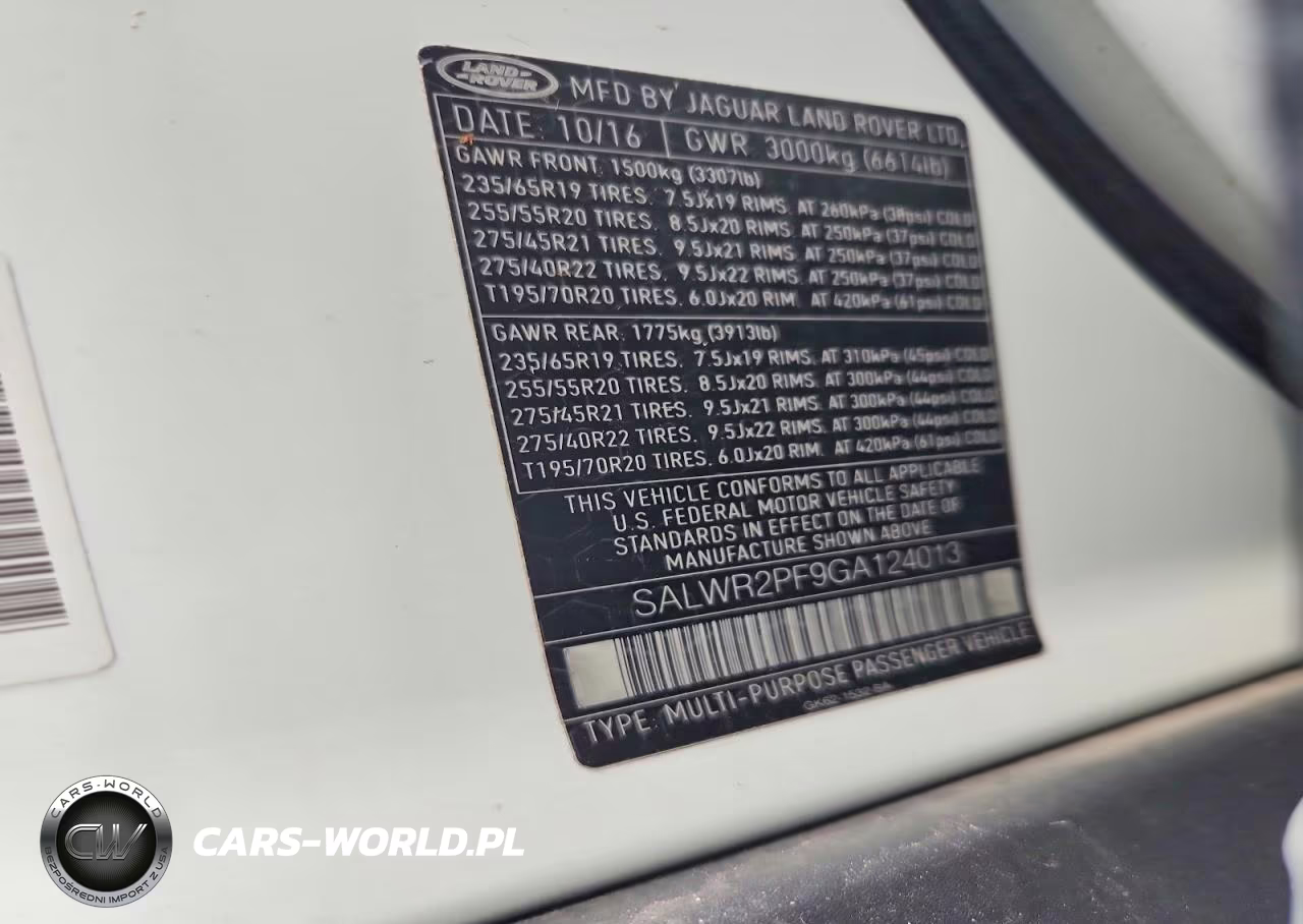 2016 Land Rover Range Rover Sport Hse VIN:SALWR2PF9GA124013 - 12