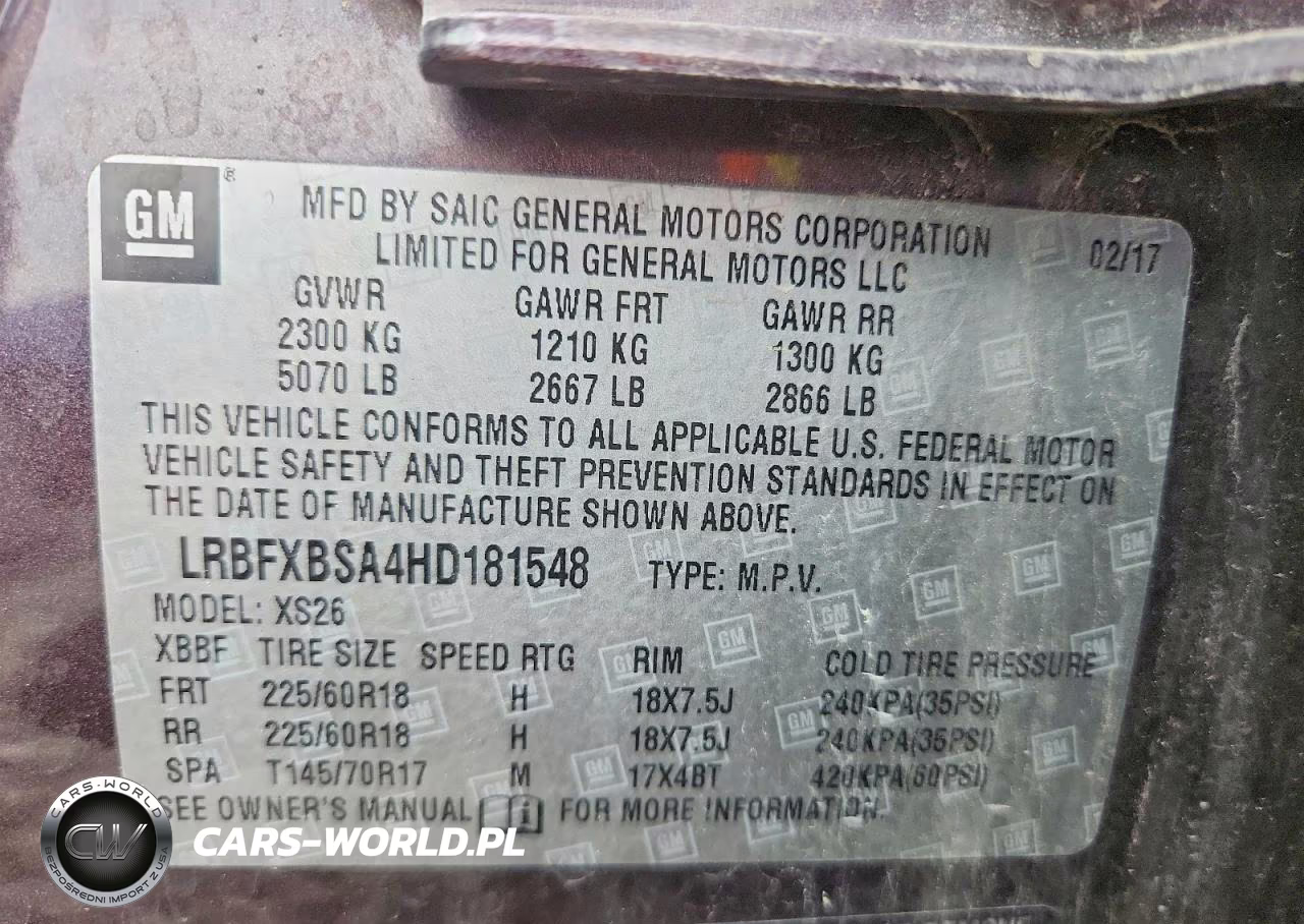 2017 Buick Envision Essence VIN:LRBFXBSA4HD181548 - 14