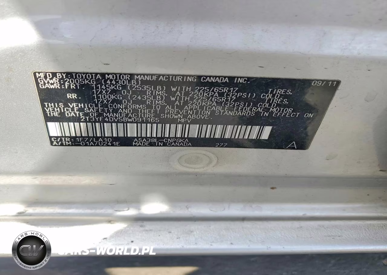 2011 Toyota Rav4 Limited VIN:2T3YF4DV5BW091165 - 12