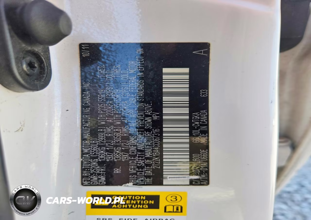 2012 Lexus Rx 350 VIN:2T2ZK1BA4CC067316 - 13