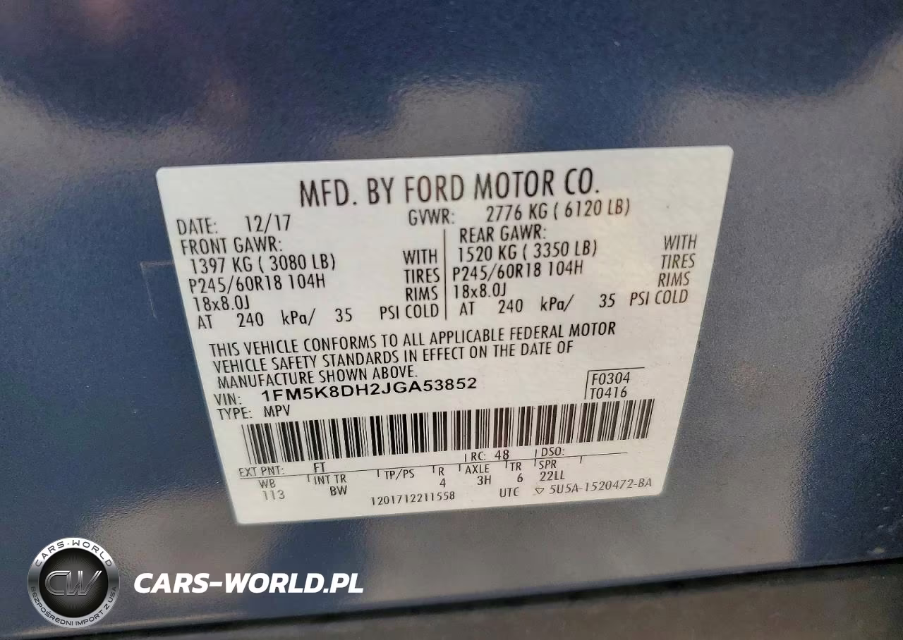 2018 Ford Explorer Xlt VIN:1FM5K8DH2JGA53852 - 13
