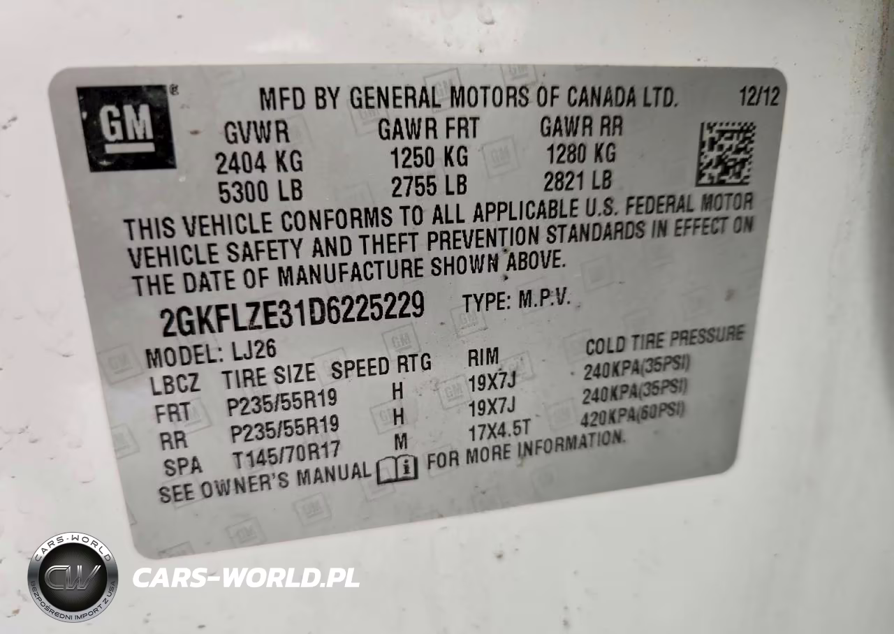 2013 GMC Terrain Denali VIN:2GKFLZE31D6225229 - 12