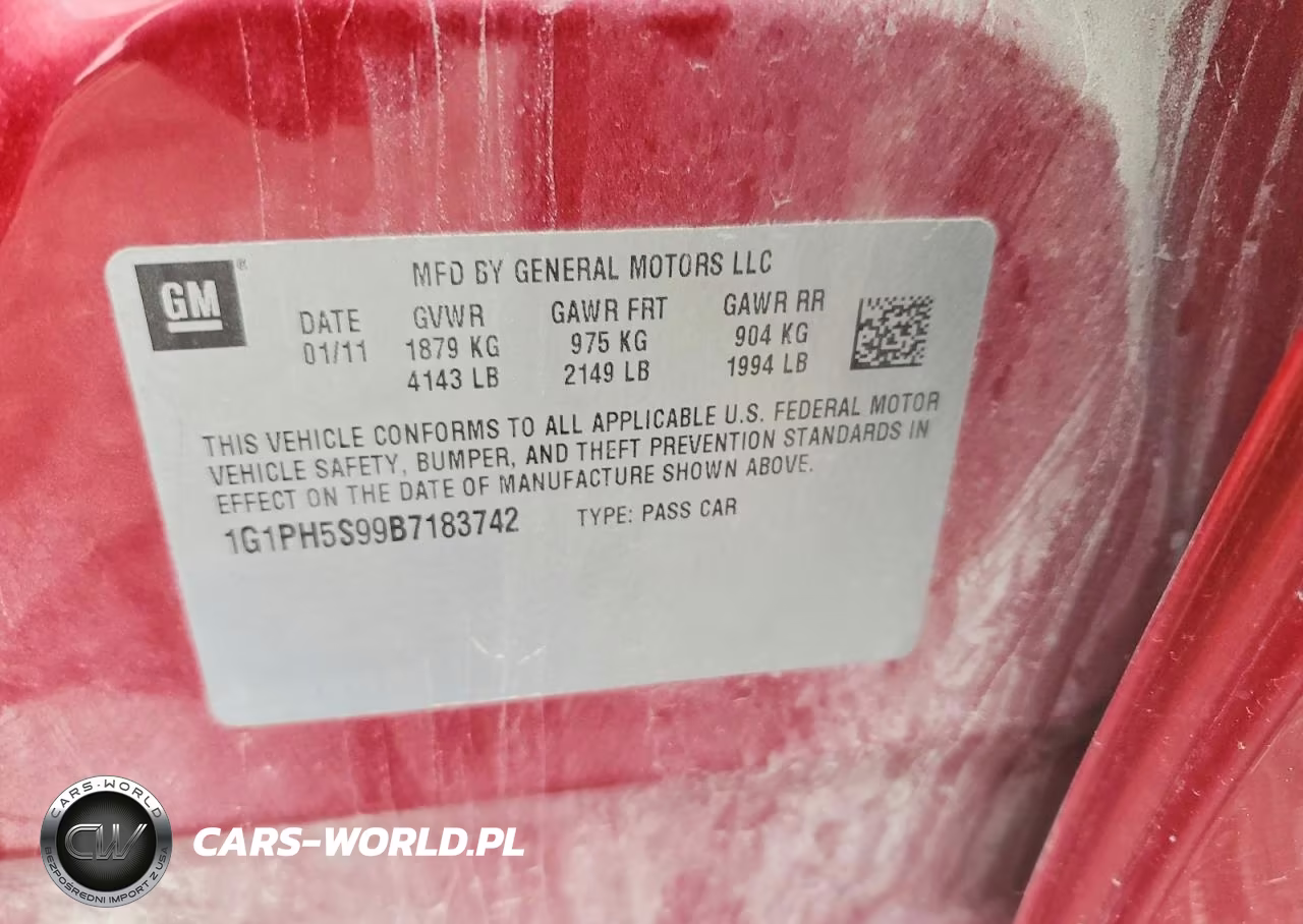2011 Chevrolet Cruze Ltz VIN:1G1PH5S99B7183742 - 12