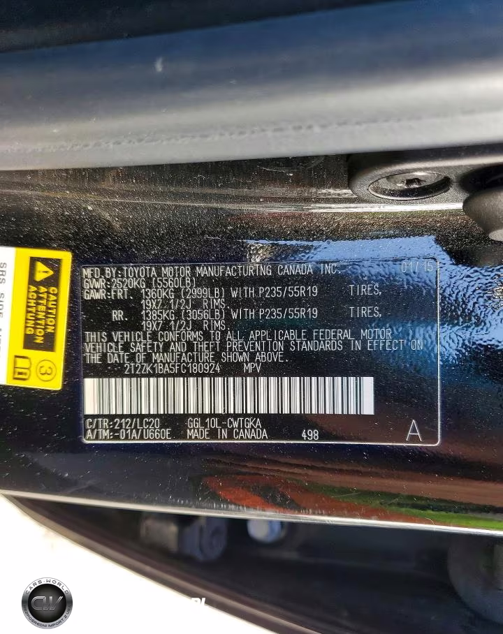 2015 Lexus Rx 350 Base VIN:2T2ZK1BA5FC180924 - 13