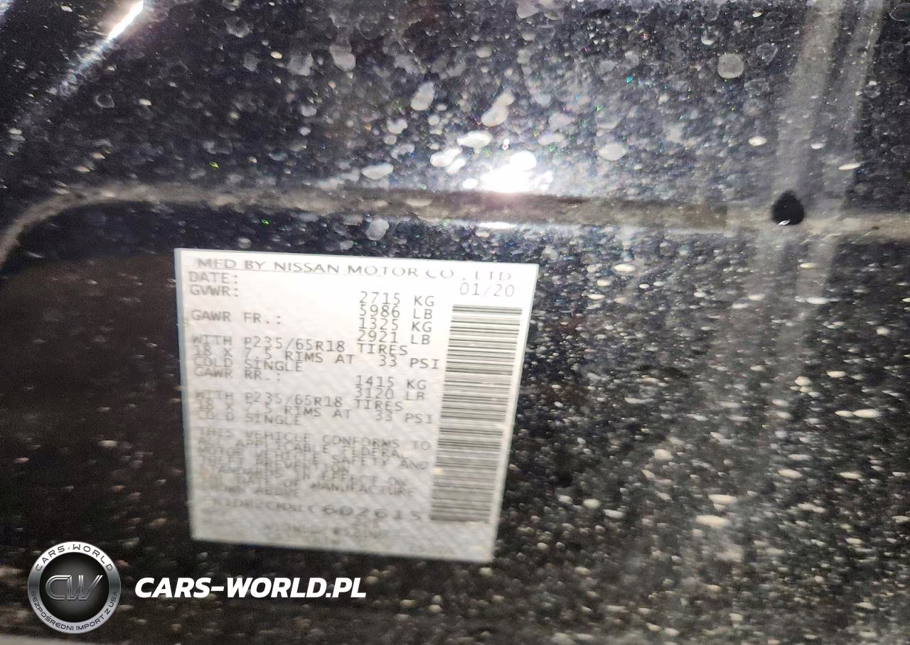 2020 Nissan Pathfinder Sl VIN:5N1DR2CMXLC602615 - 13
