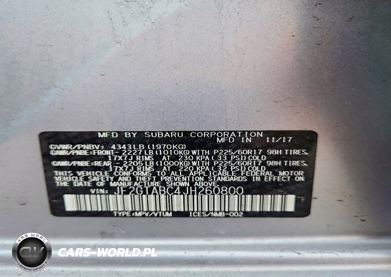 2018 Subaru Crosstrek Premium VIN:JF2GTABC4JH260800 - 12
