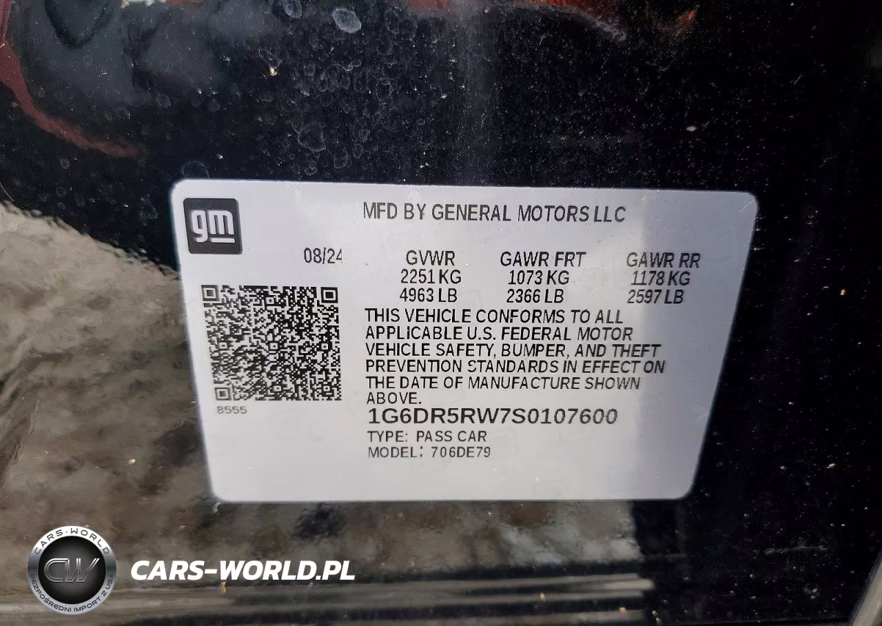 2025 Cadillac Ct5-V VIN:1G6DR5RW7S0107600 - 12