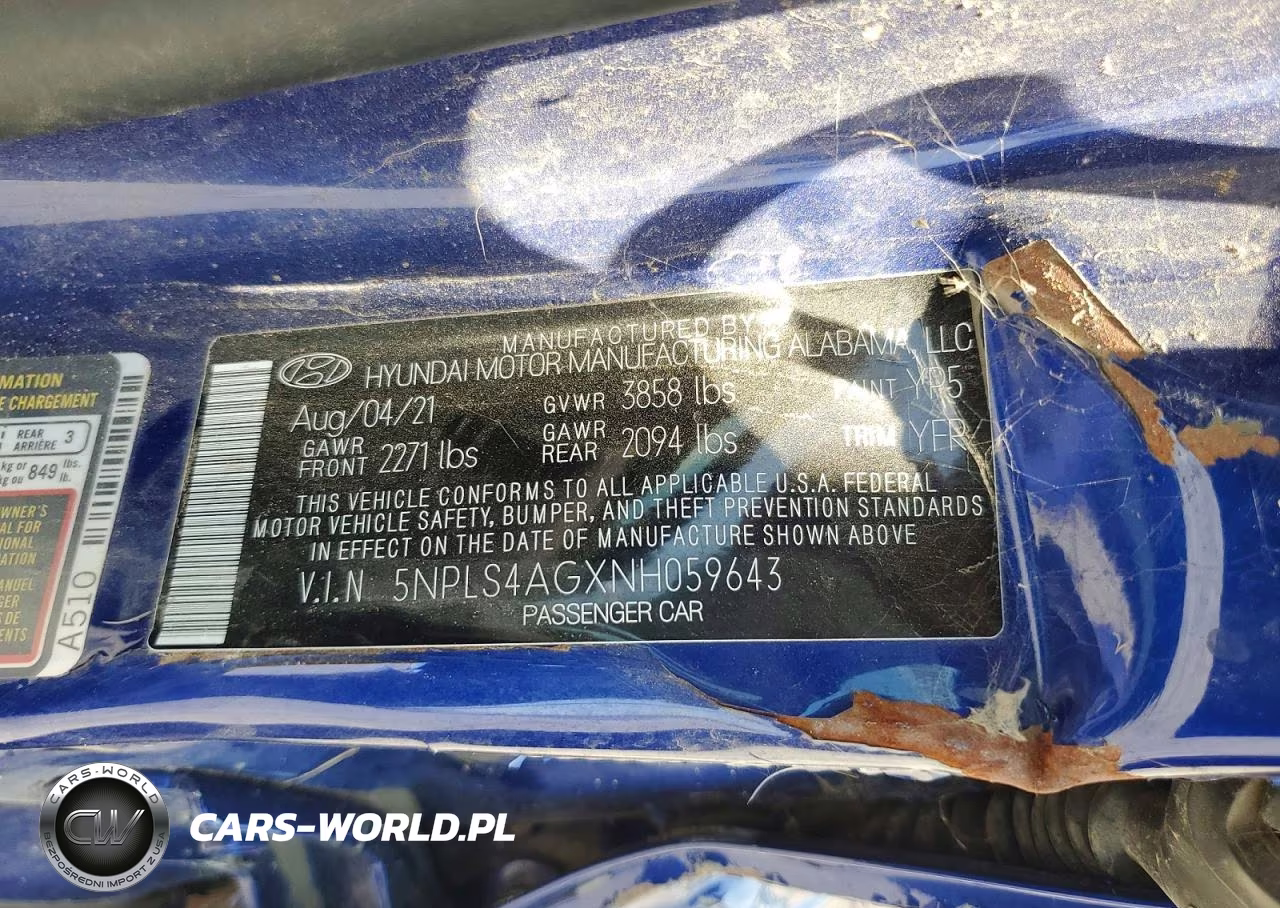2022 Hyundai Elantra Sel VIN:5NPLS4AGXNH059643 - 12