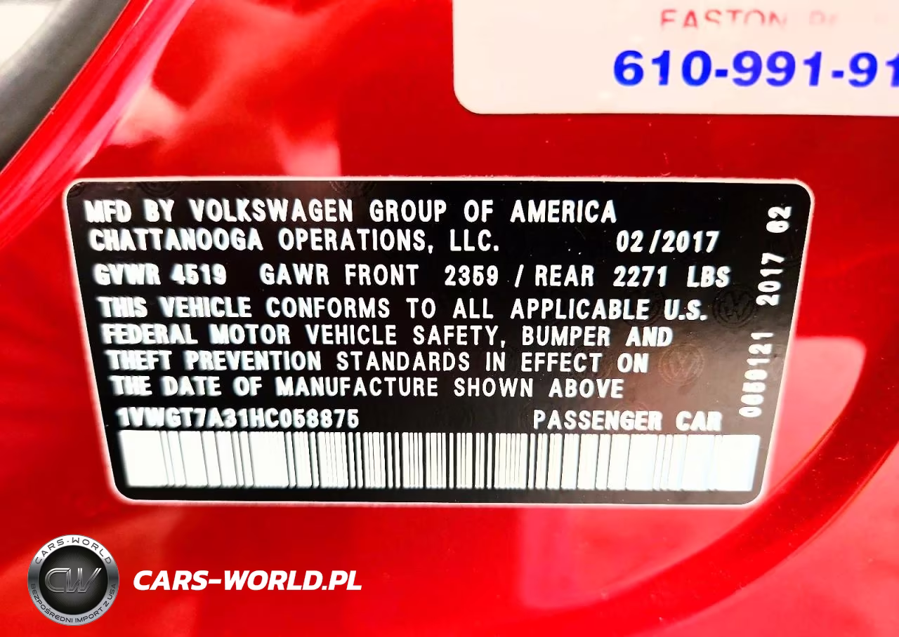 2017 Volkswagen Passat Se VIN:1VWGT7A31HC058875 - 12