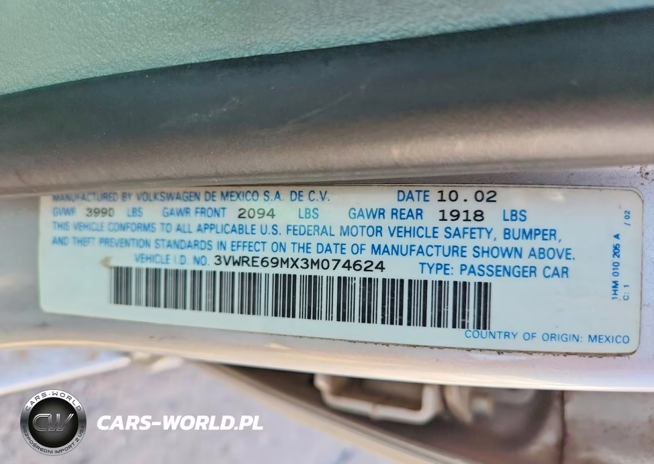 2003 Volkswagen Jetta Gl VIN:3VWRE69MX3M074624 - 13