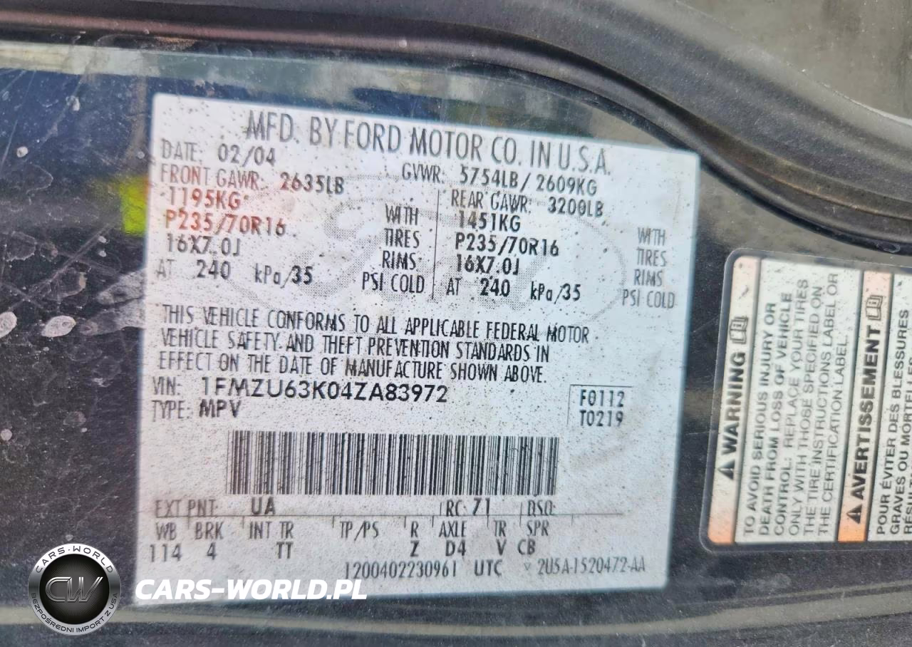 2004 Ford Explorer Xlt VIN:1FMZU63K04ZA83972 - 13