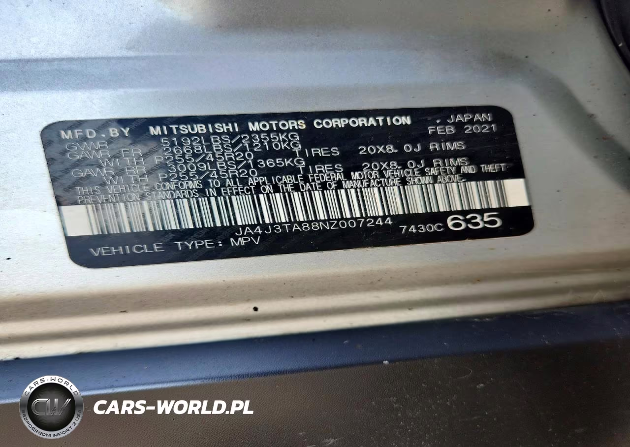 2022 Mitsubishi Outlander Es VIN:JA4J3TA88NZ007244 - 13