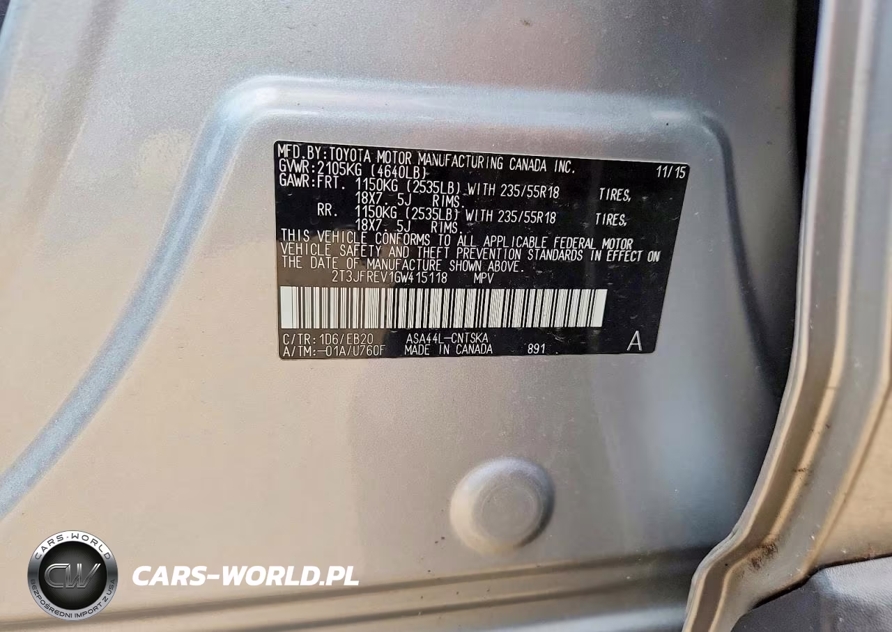 2016 Toyota Rav4 Se VIN:2T3JFREV1GW415118 - 13