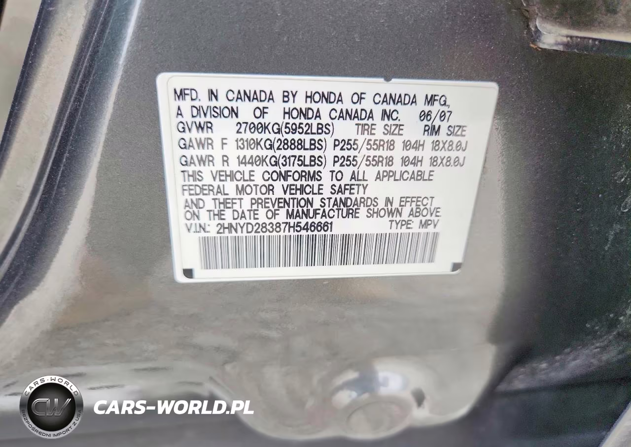 2007 Acura Mdx Technology VIN:2HNYD28387H546661 - 13