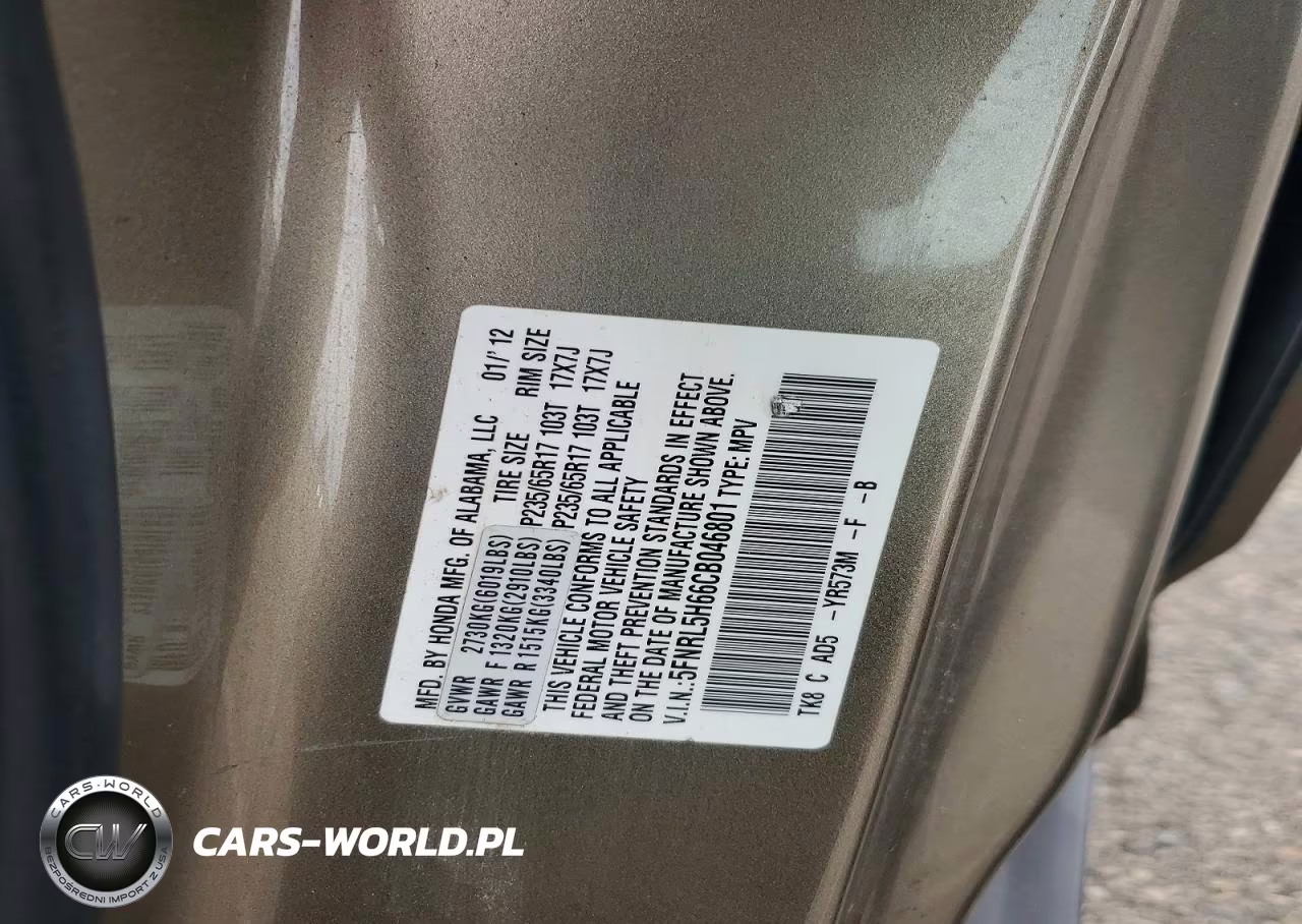 2012 Honda Odyssey Exl VIN:5FNRL5H66CB046801 - 13