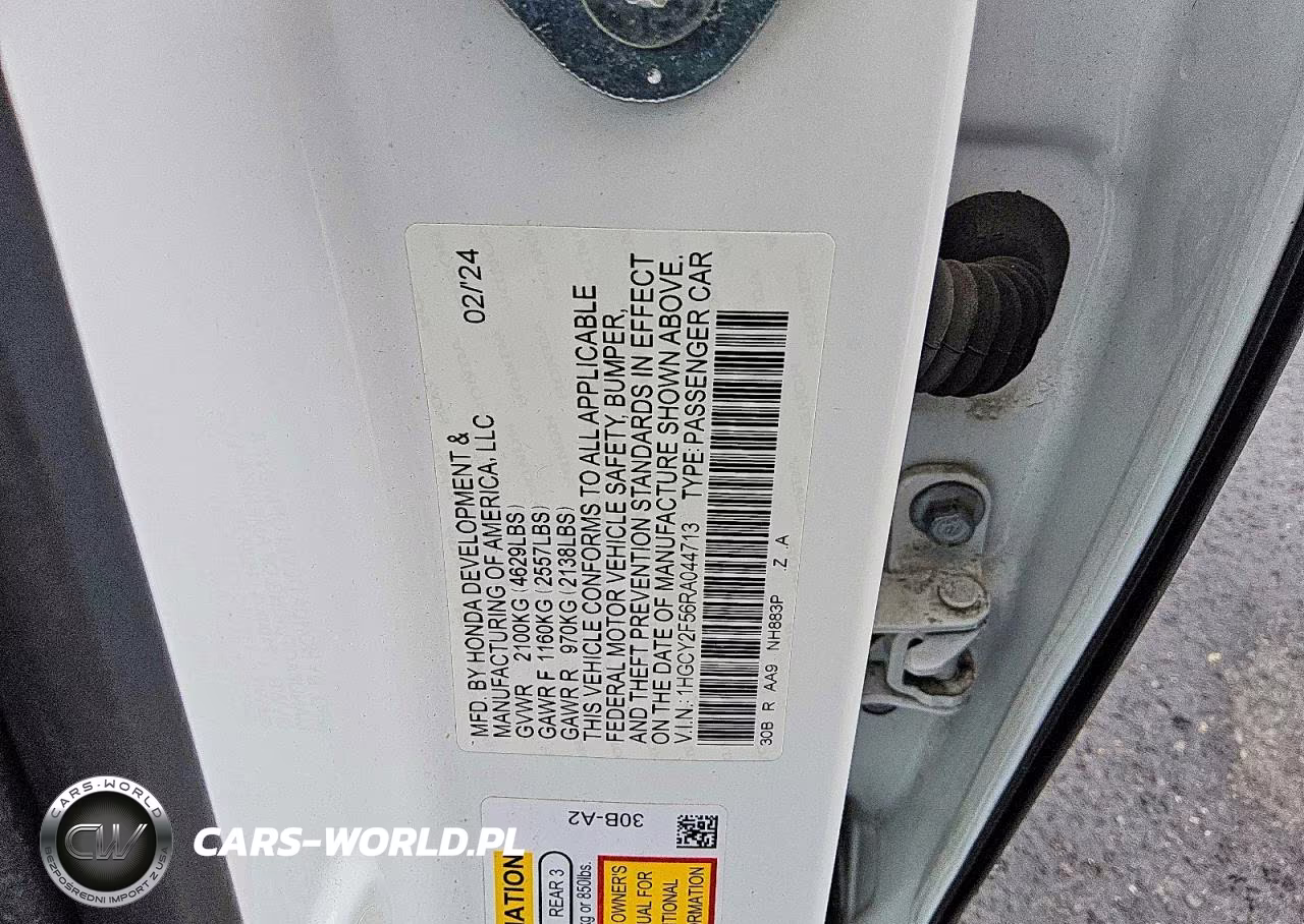 2024 Honda Accord Hybrid Sport VIN:1HGCY2F56RA044713 - 12