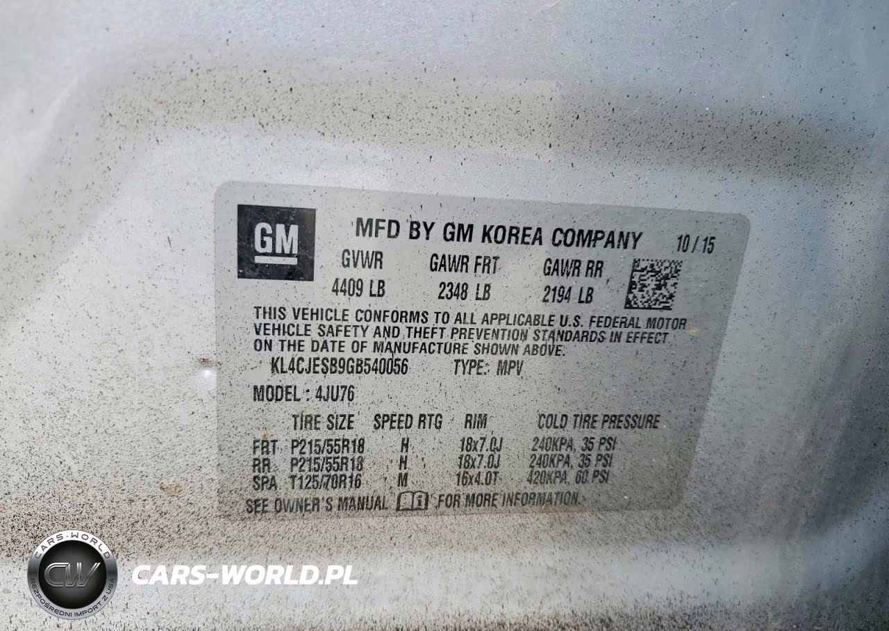 2016 Buick Encore VIN:KL4CJESB9GB540056 - 14