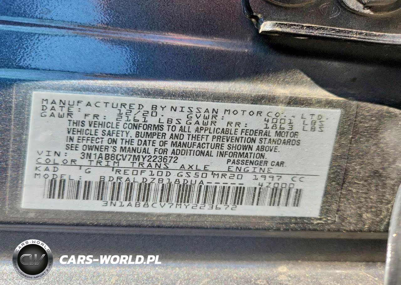 2021 Nissan Sentra Sv VIN:3N1AB8CV7MY223672 - 13