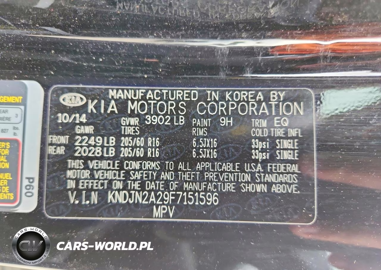 2015 Kia Soul Base VIN:KNDJN2A29F7151596 - 12
