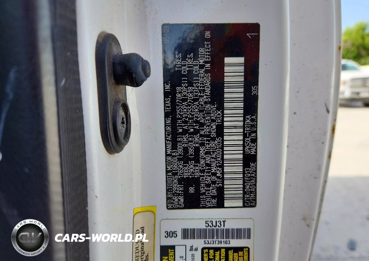2010 Toyota Tundra Grade VIN:5TFJM5F12AX001035 - 12
