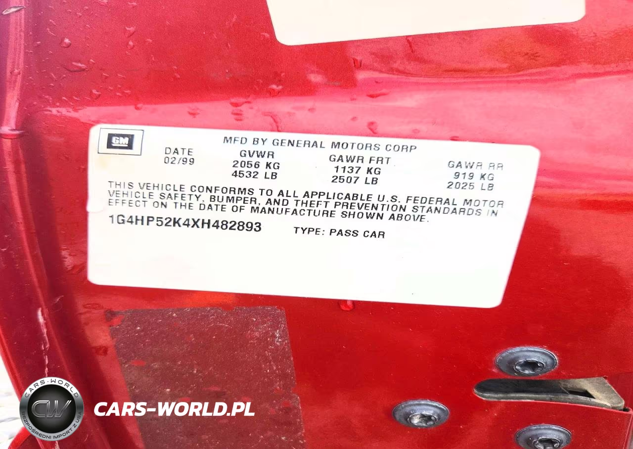 1999 Buick Lesabre Custom VIN:1G4HP52K4XH482893 - 12