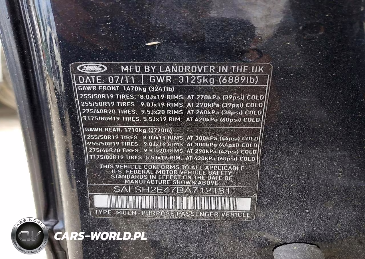 2011 Land Rover Range Rover Sport Sc VIN:SALSH2E47BA712181 - 13