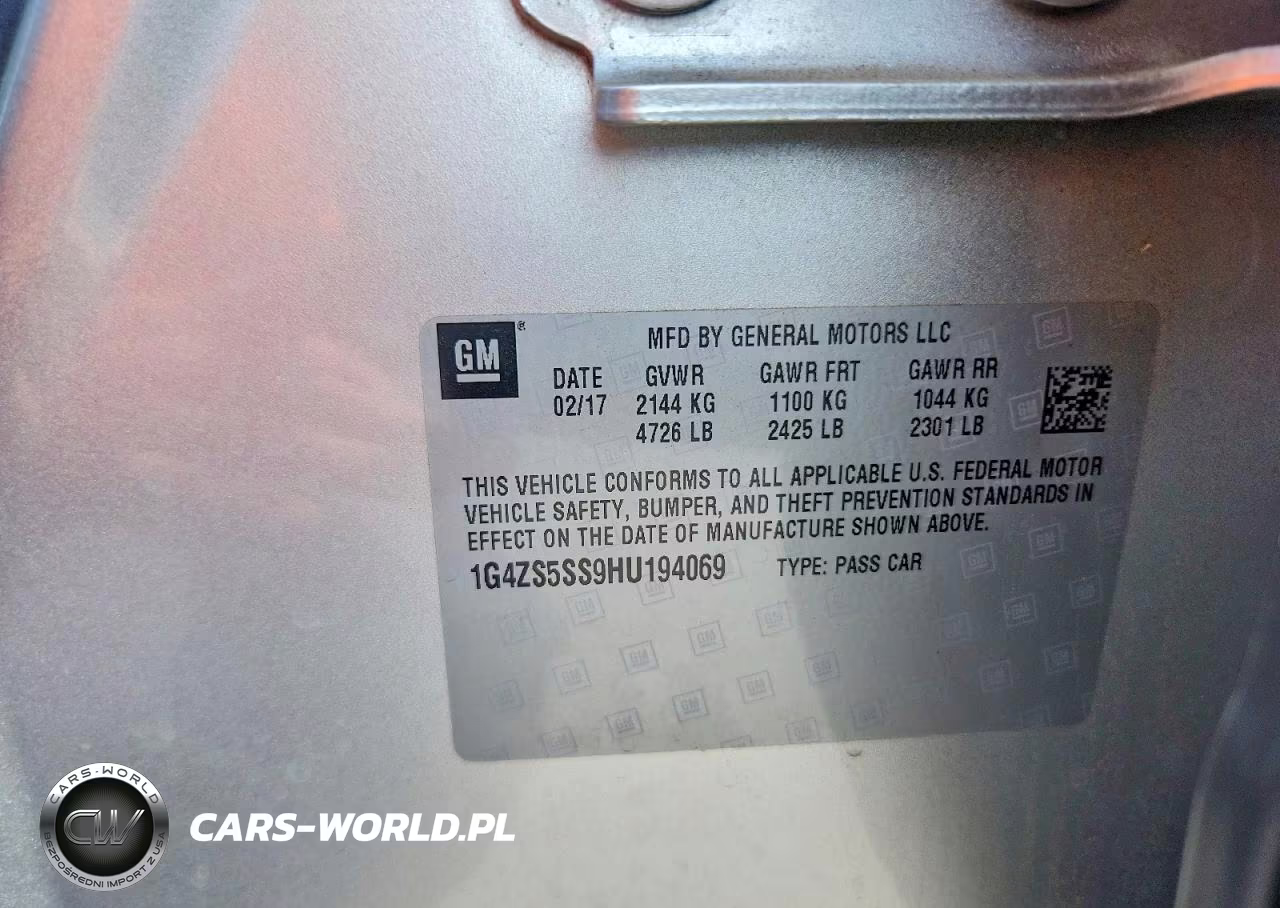 2017 Buick Lacrosse Premium VIN:1G4ZS5SS9HU194069 - 12