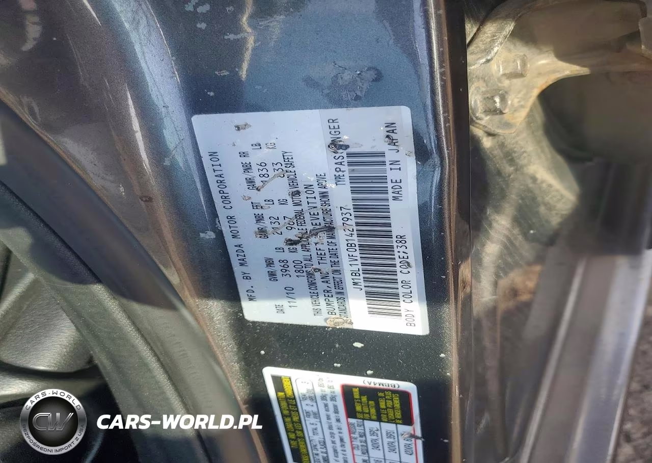 2011 Mazda 3 I VIN:JM1BL1VF0B1427937 - 12
