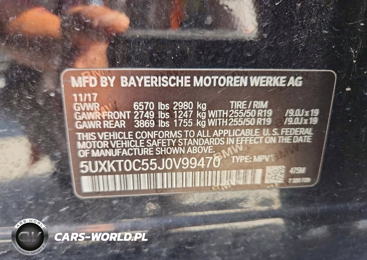2018 BMW X5 Xdr40E VIN:5UXKT0C55J0V99470 - 13