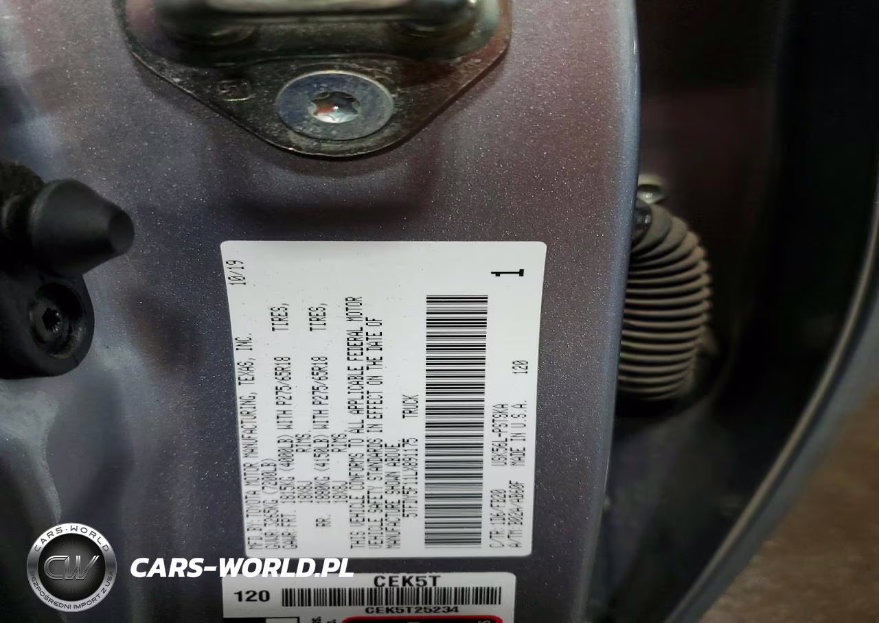 2020 Toyota Tundra Sr5 VIN:5TFDY5F11LX891175 - 12