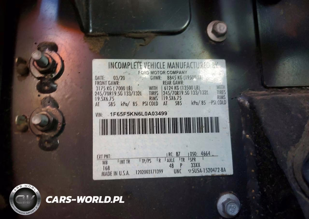 2020 Ford F59 VIN:1F65F5KN6L0A03499 - 13