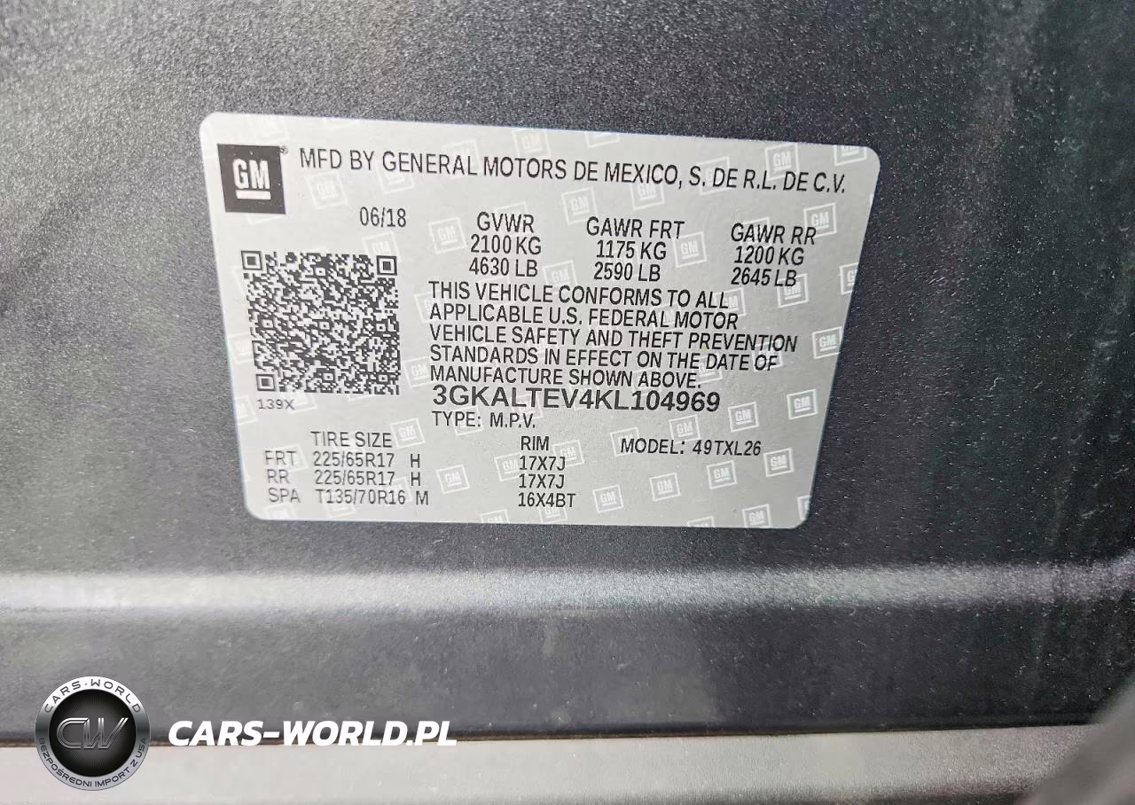 2019 GMC Terrain Sle VIN:3GKALTEV4KL104969 - 13