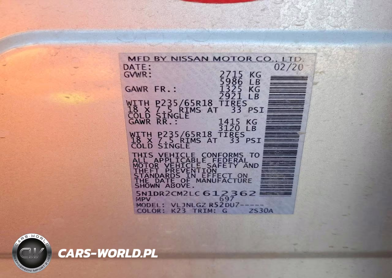 2020 Nissan Pathfinder Sl VIN:5N1DR2CM2LC612362 - 13